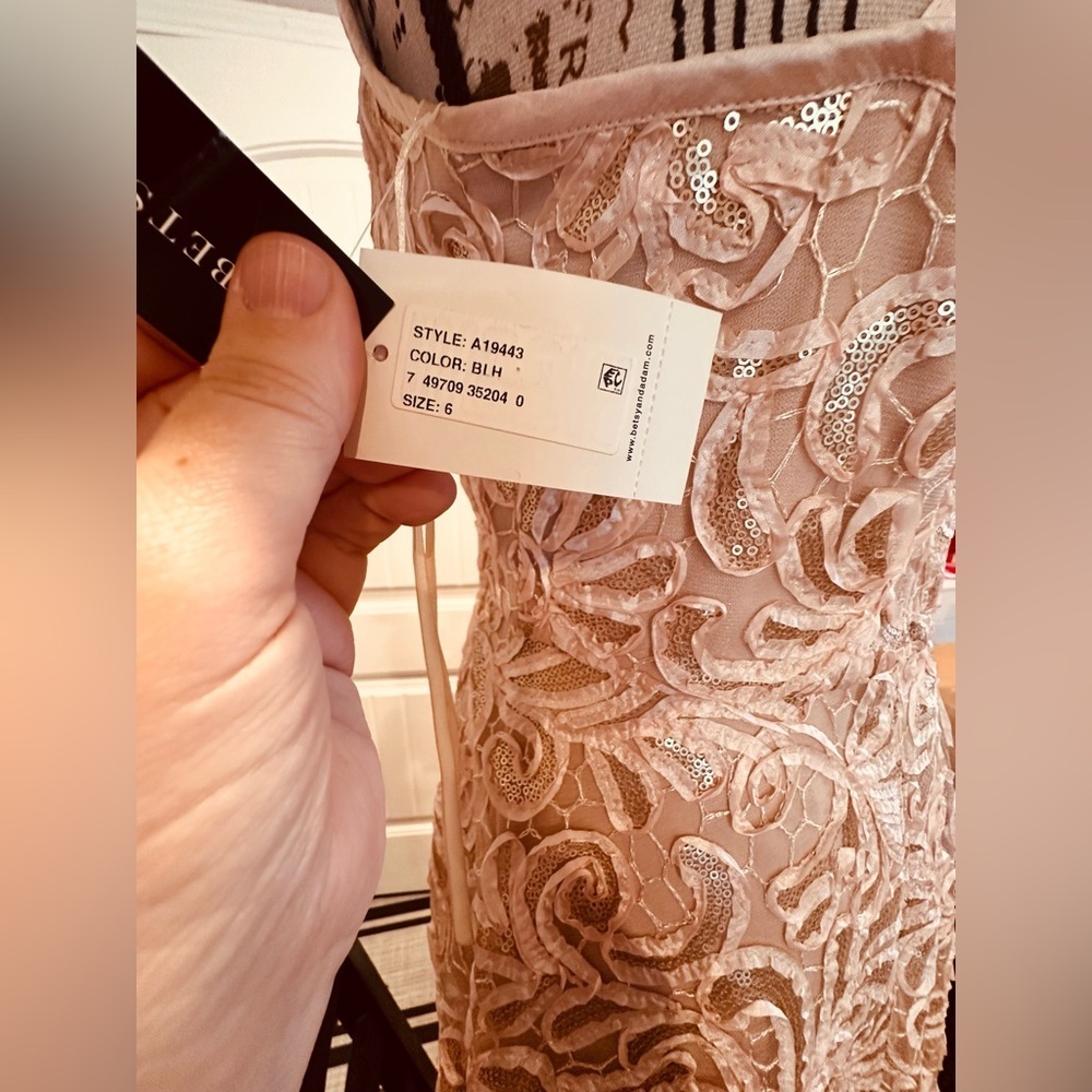 Betsy & Adam Lace & Sequin Formal Dress - Picture 7 of 12
